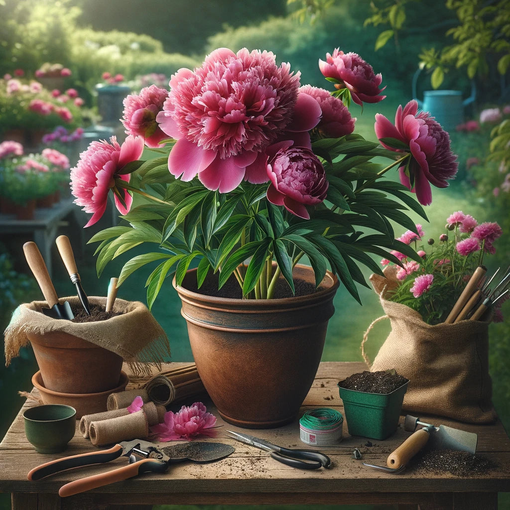 A Plan For Peonies in Pots