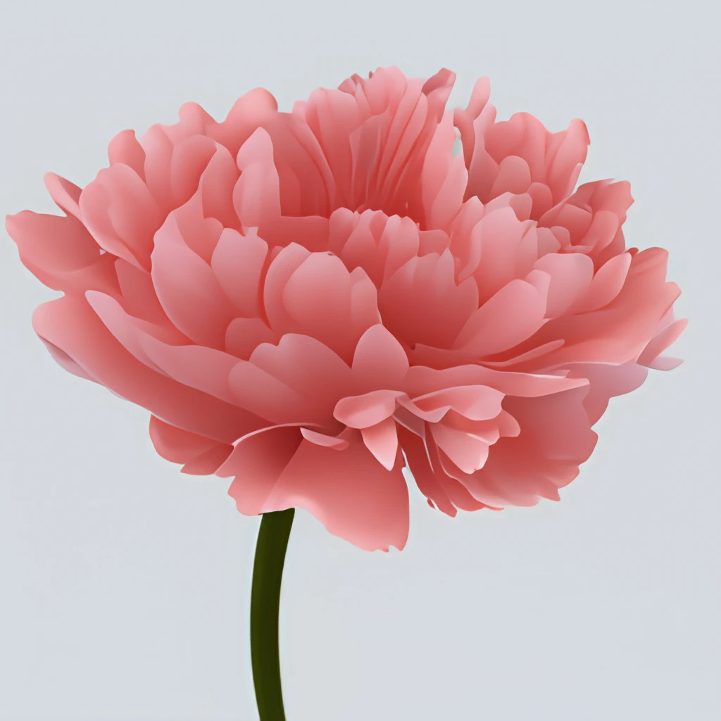 Peony Coral Charm