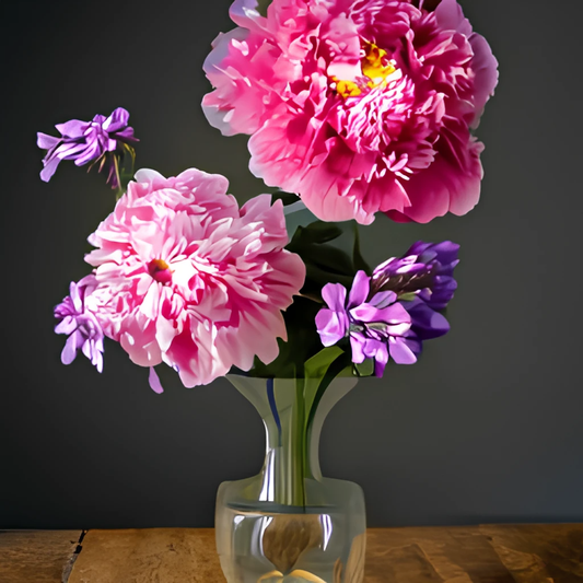 Extending the Bloom Time of Peonies with Phlox
